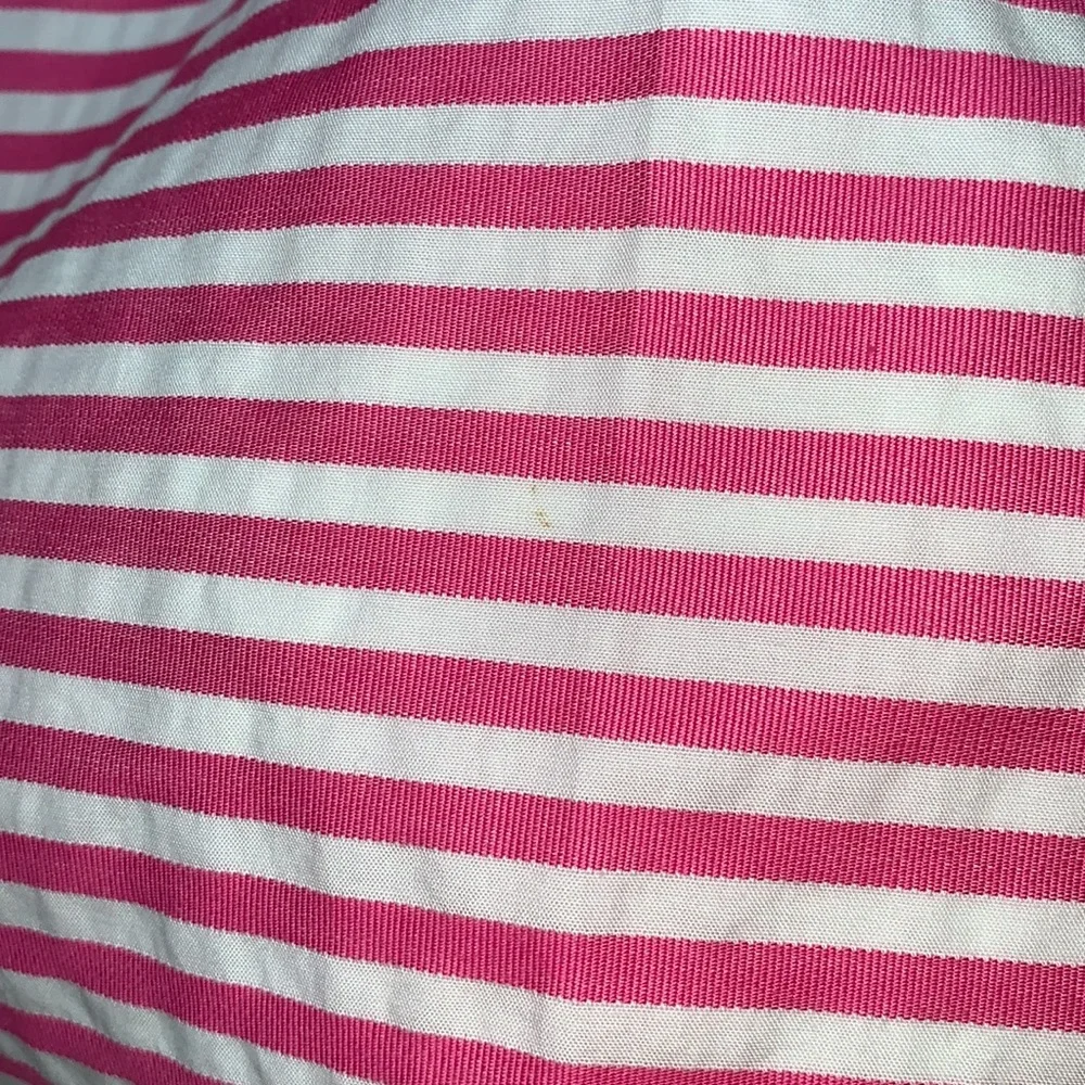 KATE SPADE Pink White Sleeveless Dress with Bow - Picture 14 of 16